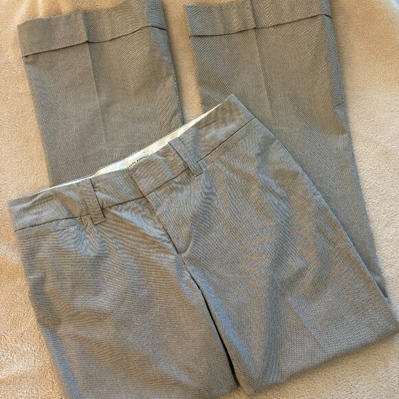 Banana Republic Pants - BANANA REPUBLIC Woman's Wide Leg Tan and Gray Pinstripe Dress Pants Size 8
